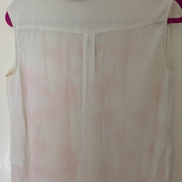 XS Equipment Silk Tank Boxy Palm Print - Picture 5 of 5